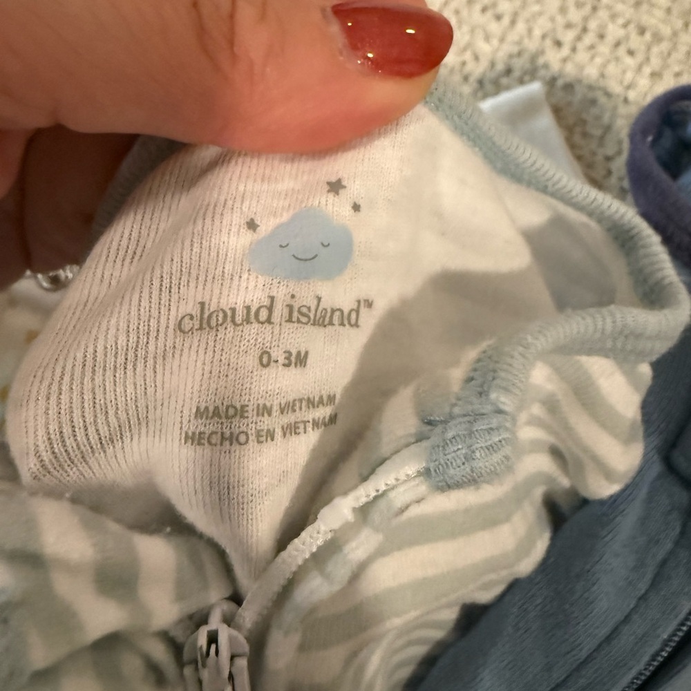 Koala Kids Footies - Gray, Blue, Green, White - Picture 6 of 7